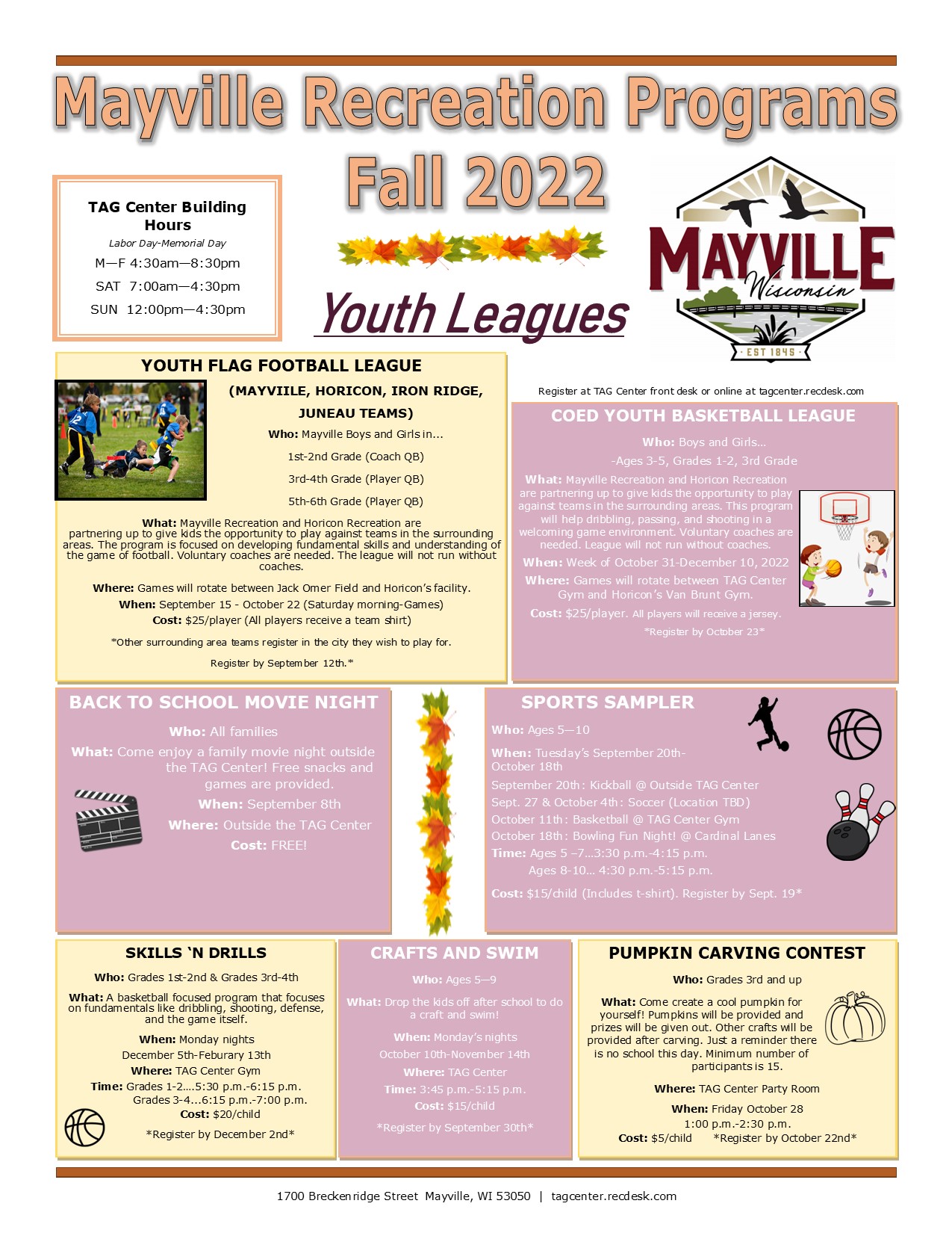 TAG Center City of Mayville TAG Center City of Mayville